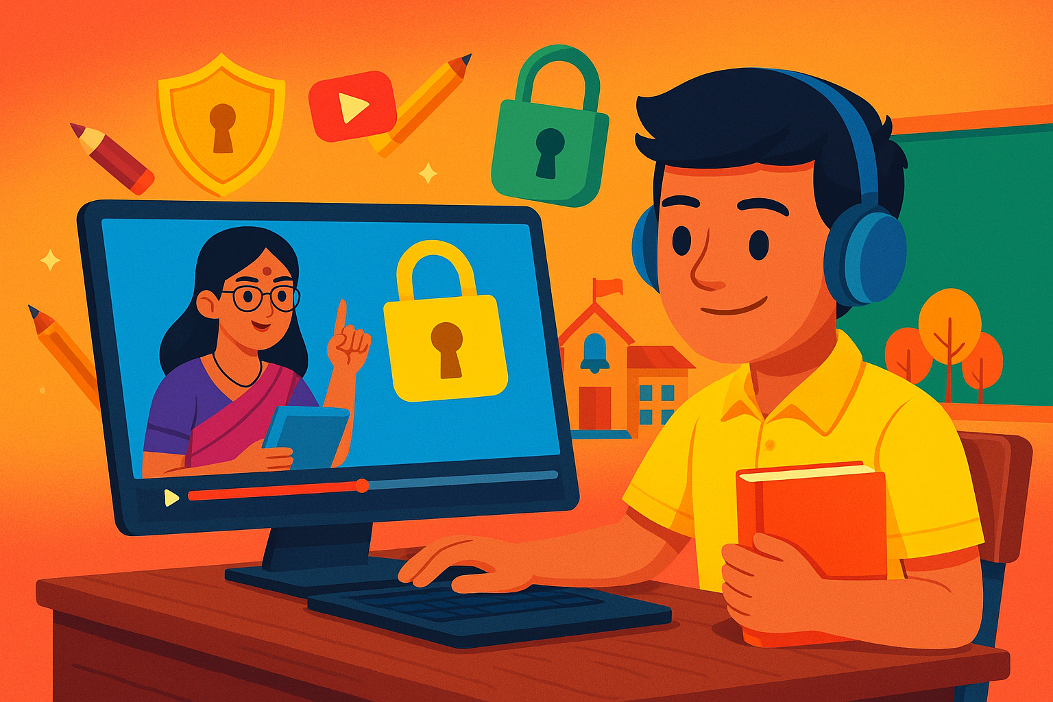 Encrypted Video Classes for Schools|| +91-9874316000