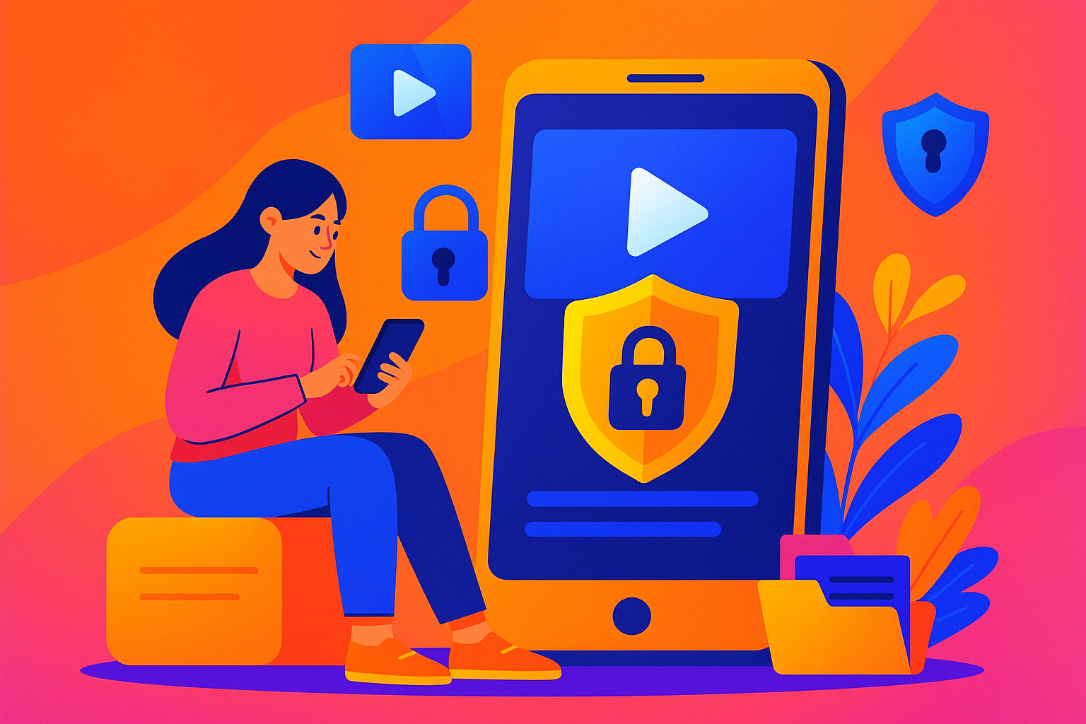 Video Course App with Encryption | +91-9874316000