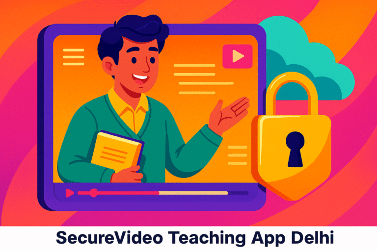 Secure Video Teaching App Delhi|| +91-9874316000