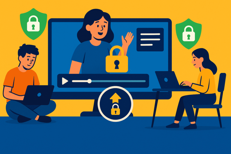 Secure Video Sharing for Online Classes|| +91-9874316000