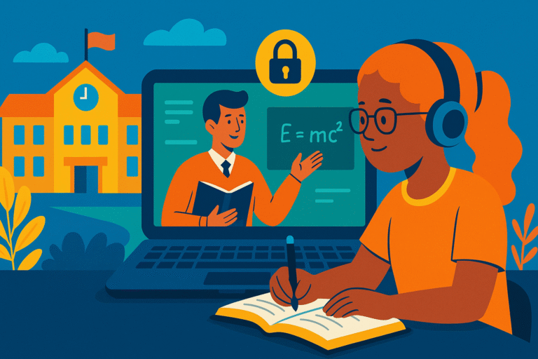 Encrypted Online Learning for Schools|| +91-9874316000